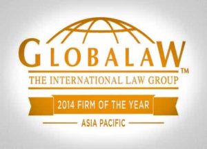 Globalaw 2014 Firm of the Year Asia Pacific