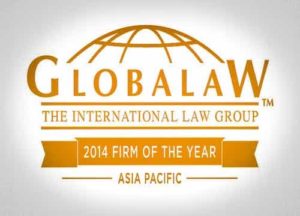 Globalaw 2014 Firm of the Year Asia Pacific