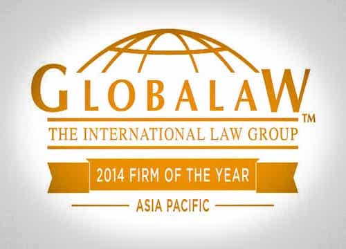 Globalaw 2014 Firm of the Year Asia Pacific